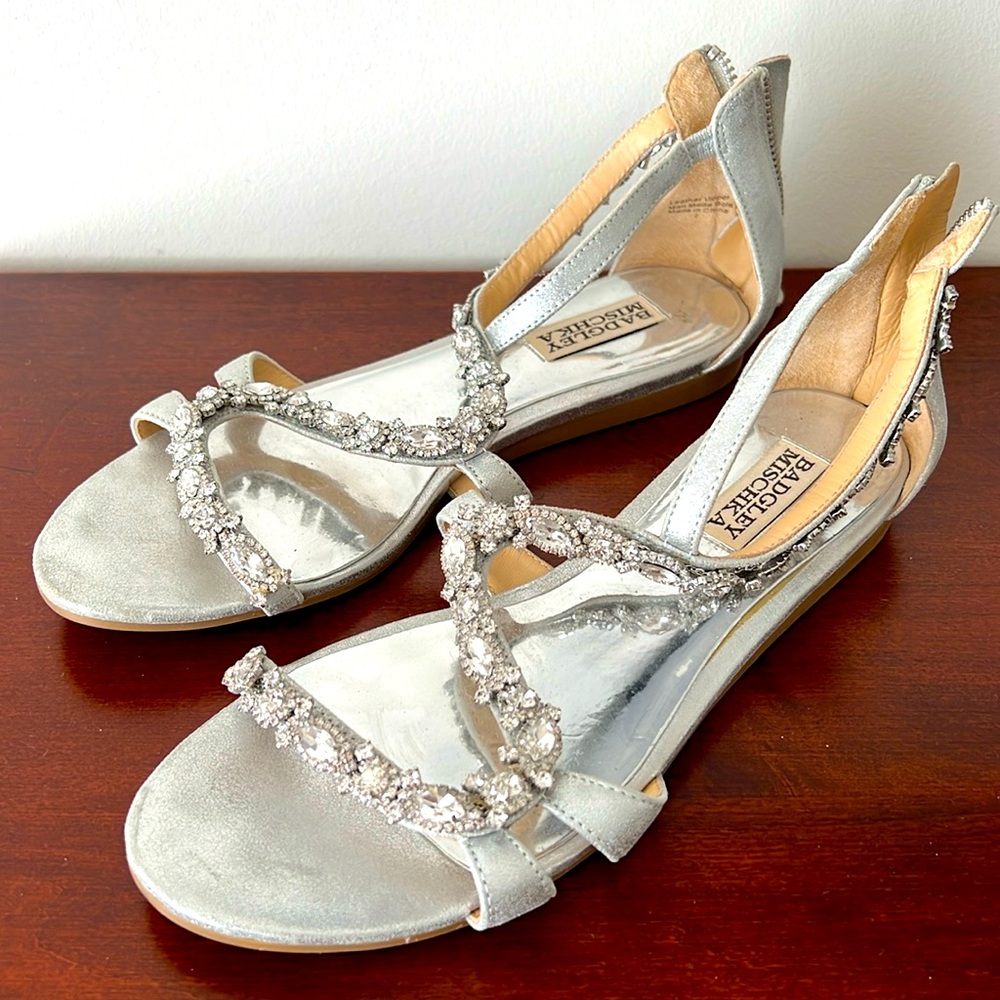 BADGLEY MISCHKA Silver Sandal